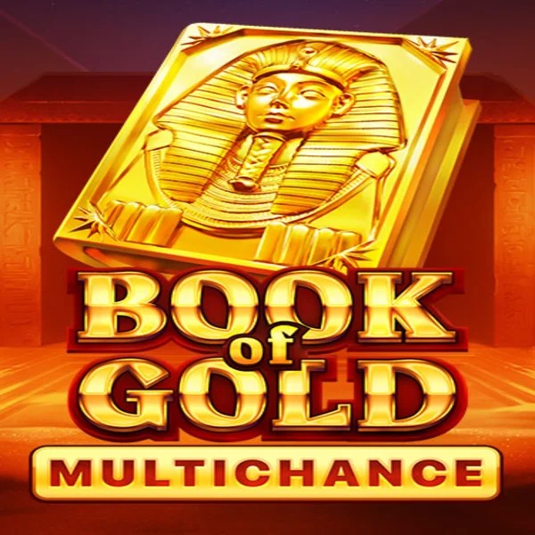 Book of Gold Multichance online game logo by Playson on gramsbetonline.com