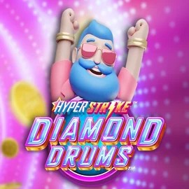 Hyper Strike Diamond Drums logo by Gameburger Studios at GramsBet Casino