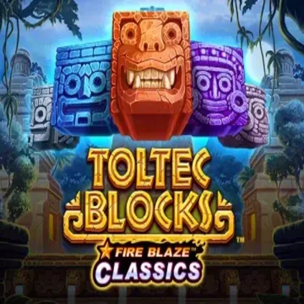 Fire Blaze: Toltec Blocks by Rarestone Gaming, showcased at gramsbetonline.com – game logo