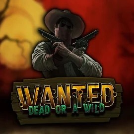 Wanted Dead or a Wild slot logo by Hacksaw Gaming at GramsBet Casino